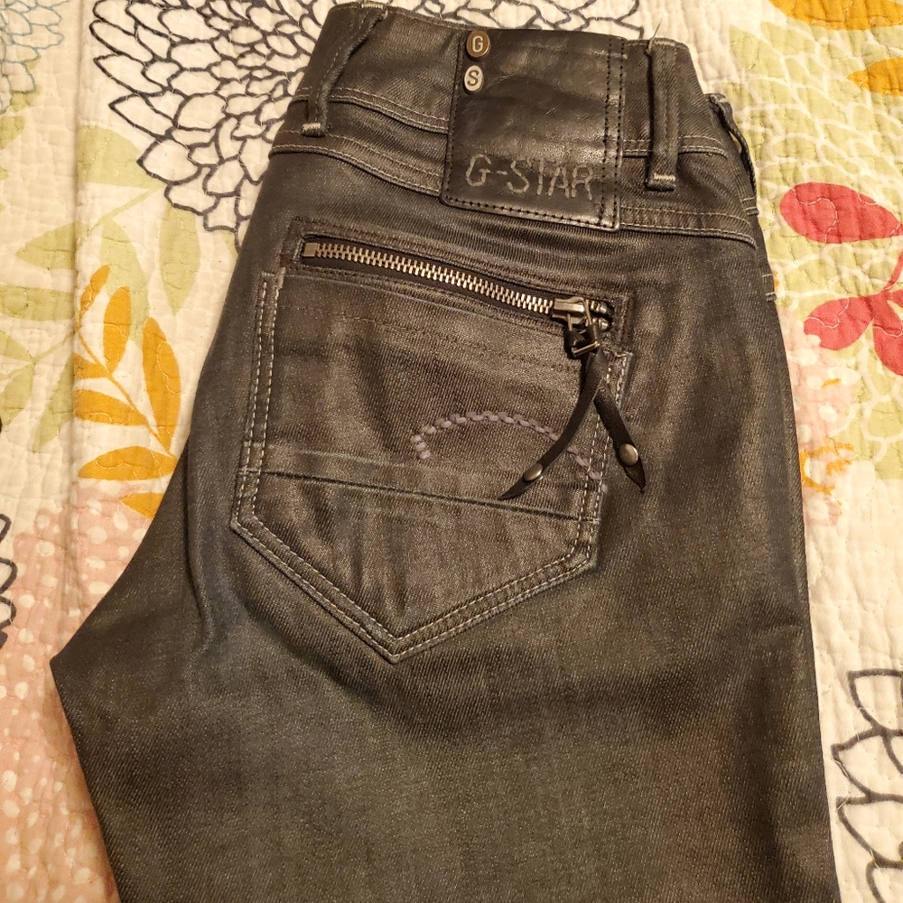 Leather-like Gstar Raw jeans